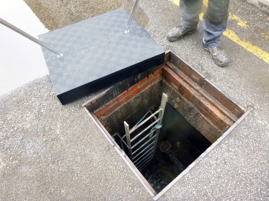 The covers provided access to underground water valves