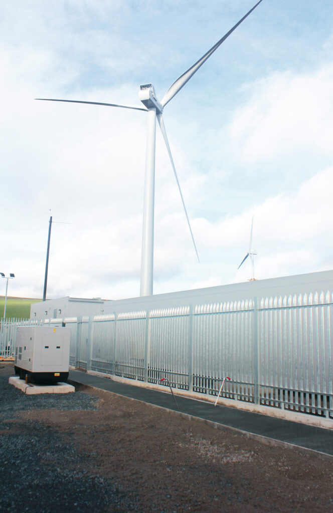 Fibrelite D400 trench covers on wind farm substation
