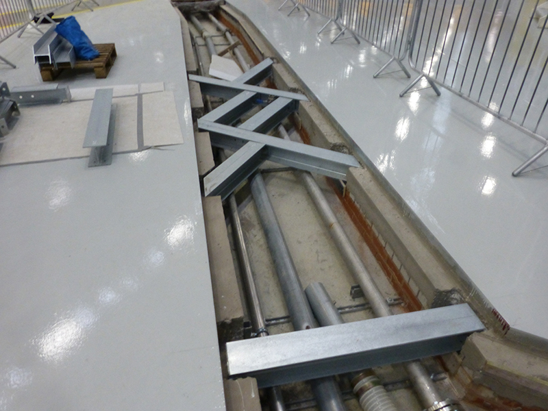 Fibrelite covers needed to be manufactured to work with pre-installed steel supports