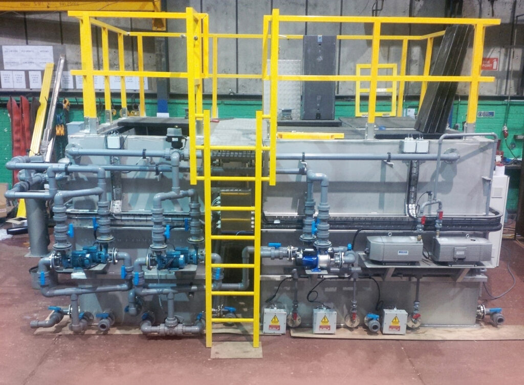 The specialist waste water treatment system at this plant