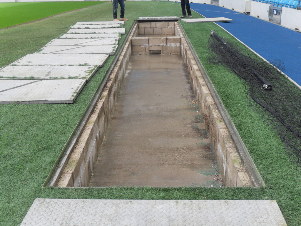 A camera pit to be covered by Fibrelite composite trench covers