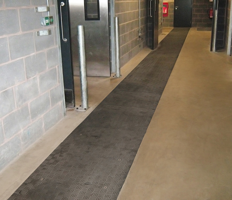 Non-slip surface makes for a safe working environment