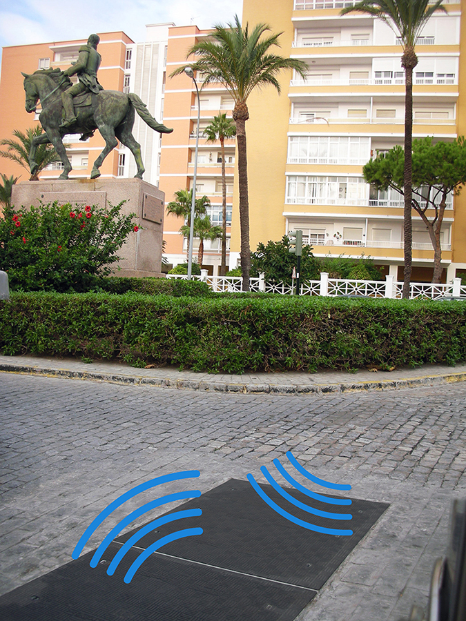 Fibrelite FM45 covers installed allowing RF signals to pass freely through. Photo credit: Aguas de Cádiz